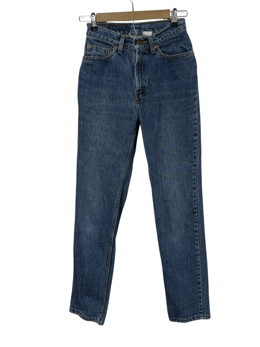 Vintage Levi’s Size 7 Medium Wash Straight Leg Jeans Y2K Denim Classic